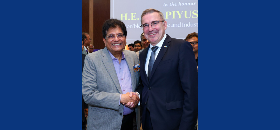 H.E. Mr. Piyush Goyal, Hon'ble Minister of Commerce and Industry of India met H.E. Mr. Andres Sutt, Minister of Energy and the Environment of the Republic of Estonia.